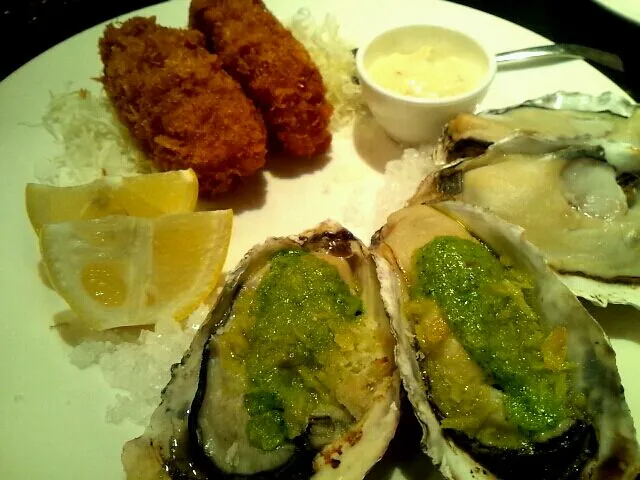 焼き牡蠣とフライ|8rumi ( 野菜大好き ) ( お魚大好き )さん