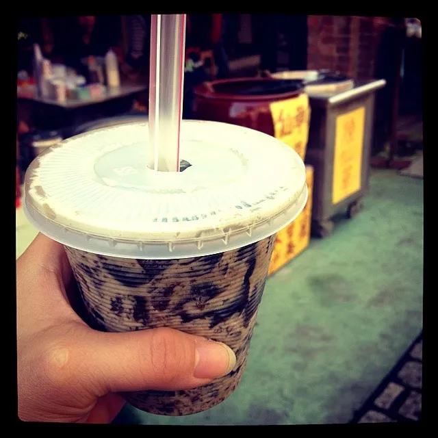 Grass Jelly Milk Tea|tzean chenさん