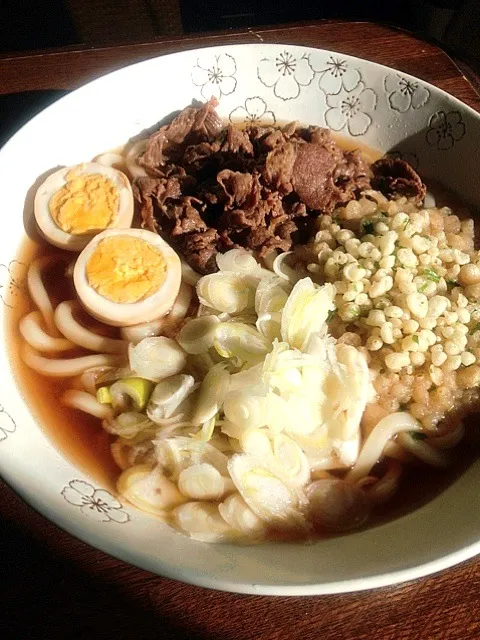 Snapdishの料理写真:肉うどん(^^)✨|ナガマンさん