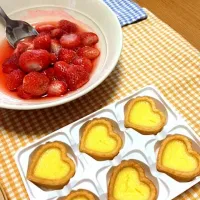 ヨーグルトのチーズケーキ風タルトの食べる苺ジャム添え|マイコさん