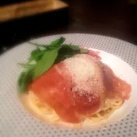 Snapdishの料理写真:Par ma ham with spaghetti ...yumyum...😙|Tiktok Kanyananさん