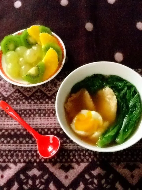 Snapdishの料理写真:💚温玉野菜スープ🍲|さとう かおりさん