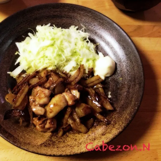 今日の賄い  鶏じゃかブルドック炒め|Cabezon.Nakamuraさん