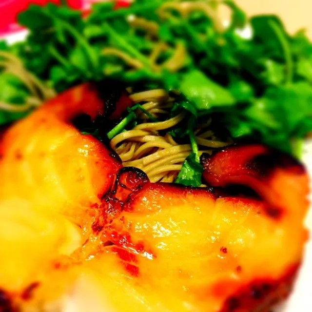 Miso-marinated cod with sesame watercress & soba salad|vonlohさん