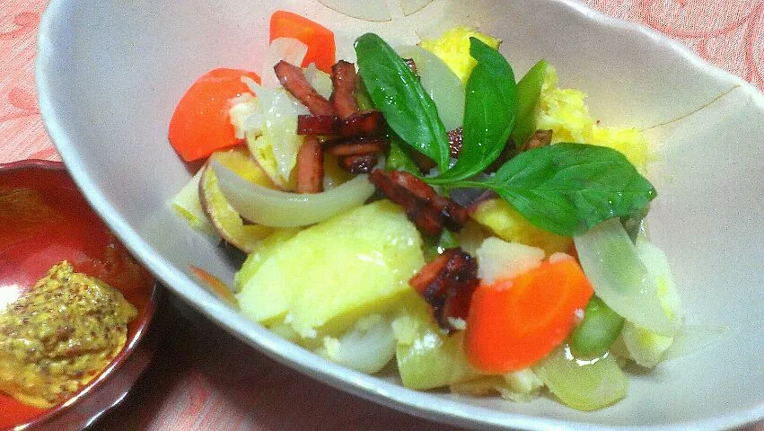 蒸し野菜の温製サラダ|徳永憲仁さん