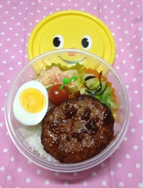 Snapdishの料理写真:ハンバーグのっけ弁当|kokoさん