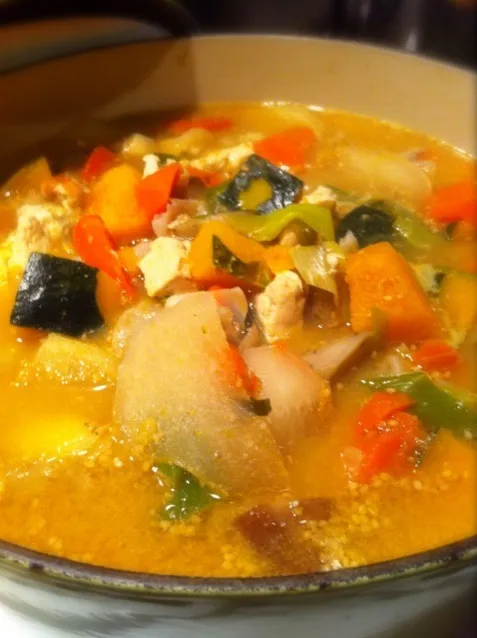 Snapdishの料理写真:Winter vegetable miso soup|kayoさん