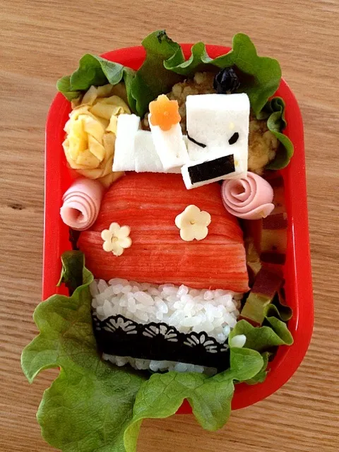 Snapdishの料理写真:スヌーピーちゃん弁当|ayuさん