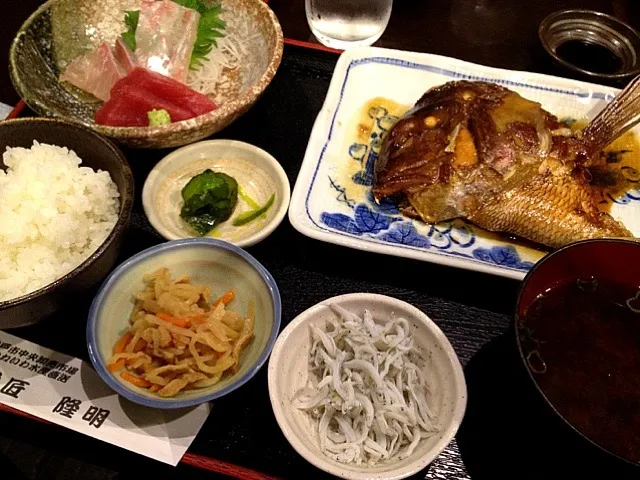 日替わり定食 鯛のあら煮|あやさん