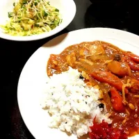 Snapdishの料理写真:残り野菜カレー(*''ε°)|chiyoriさん