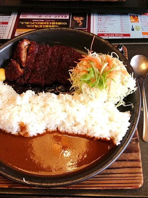 日替わりランチは、味噌カツカレーでした。|大阪カレー部長さん