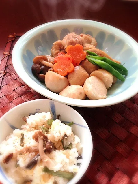 Dinner Tonight✨里芋の煮物と山菜ご飯🌱|🌈Ami🍻さん