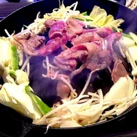 Snapdishの料理写真:おうちでジンギスカン(σ≧∀≦)σ|さおりさん