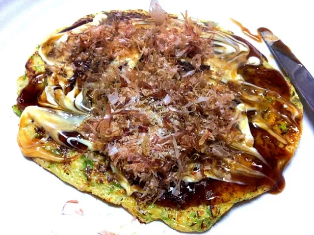 Snapdishの料理写真:山芋を使った お好み焼き擬き。|えーげんさん