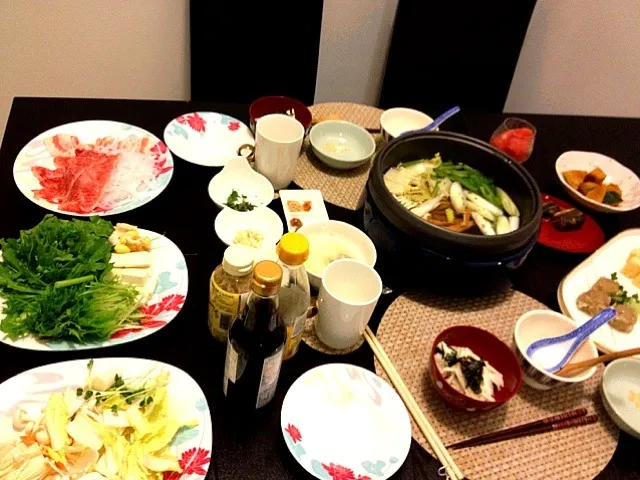 Snapdishの料理写真:牛しゃぶしゃぶ|ochihekoさん