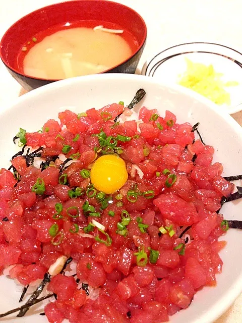 Japanese rice with chopped maguro|Ramidaさん