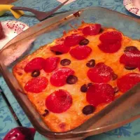 Snapdishの料理写真:homemade pizza dip|Lily Mae Mooreさん