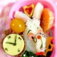 Snapdishの料理写真:Lunch box☆The White Rabbit of Alice in wonderland🐇不思議の国のアリスの白うさぎ