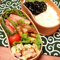 Snapdishの料理写真:本日の夫への愛妻弁当♪|かよこさん