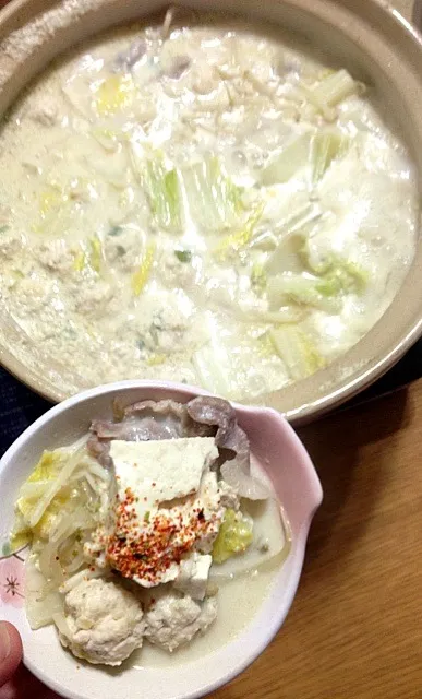 豚骨風★豆乳鍋|休日限定ままさん