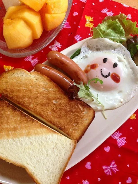 朝ごはん トーストプレート|かんきちさん