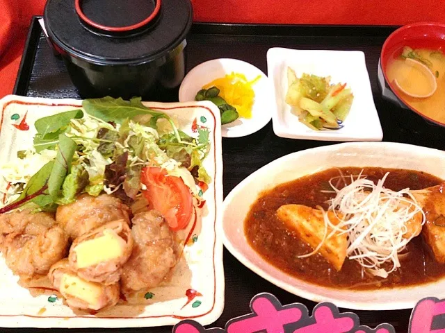 チーズ入豚唐定食♡|yuさん