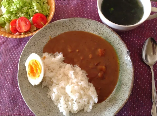 Snapdishの料理写真:カレー（レトルト）ランチ|純さん