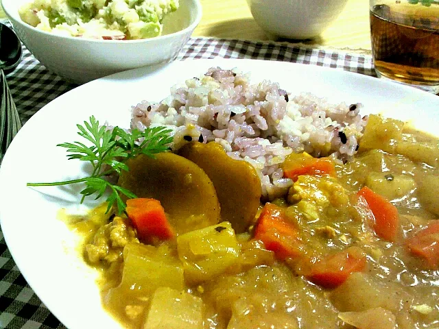 大根たっぷりカレー、生姜入り!|cookさん