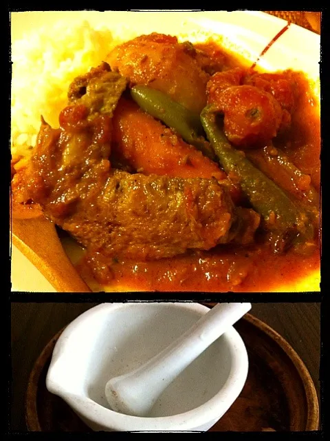 Indian spicy chicken curry|romieさん