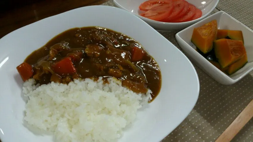 カレー カボチャ トマト|ちーさん