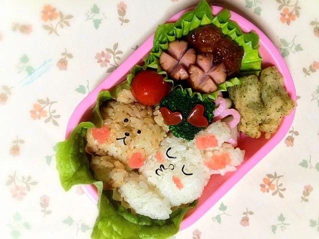 Snapdishの料理写真:ブラウン＆コニー弁当|まりトンさん