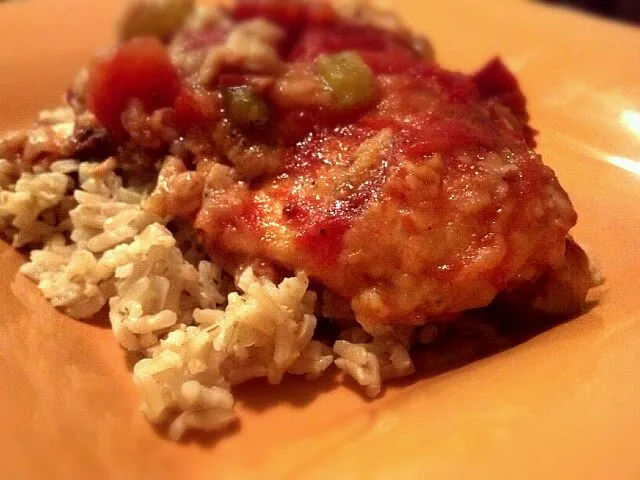 Cajun chicken and brown rice|jeffrey cuevasさん