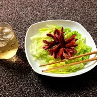 Snapdishの料理写真:Highball with Sausage矮杯里的高杯酒和八爪鱼香肠|Jennyさん