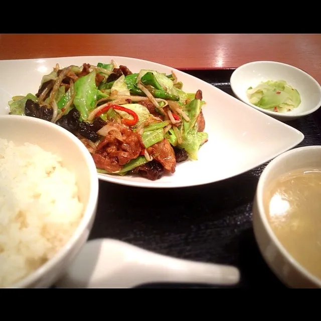 回鍋肉定食|たにたにさん