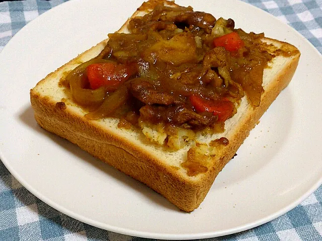 焼きカレートースト|サクラ＊キホン暇人＊さん