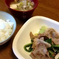 Snapdishの料理写真:青梗菜と豚肉の炒めもの|ラムネさん