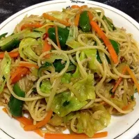 Spicy lo mein noodles|lisnianaさん