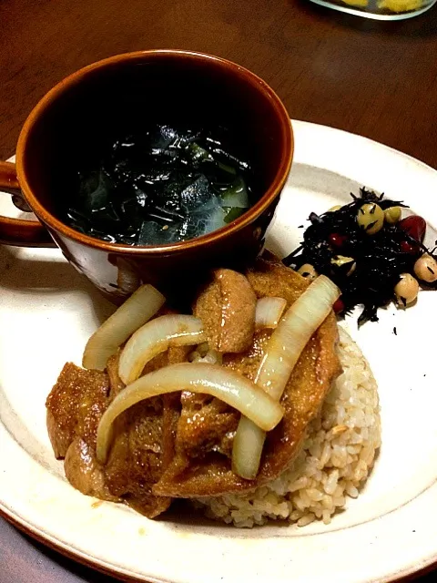 車麩の照り焼き丼|ながのかおりさん