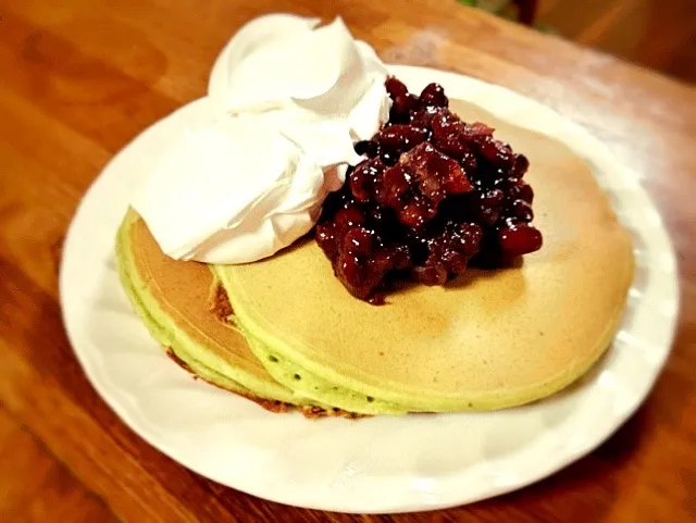 Snapdishの料理写真:抹茶ホットケーキ♡♡|Mayoさん