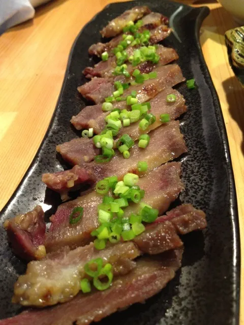 Beef tongue grilled with miso paste|do dyuさん