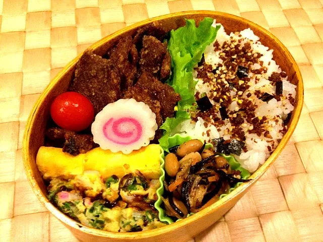 味付け牛の竜田揚げ弁当|masakoさん