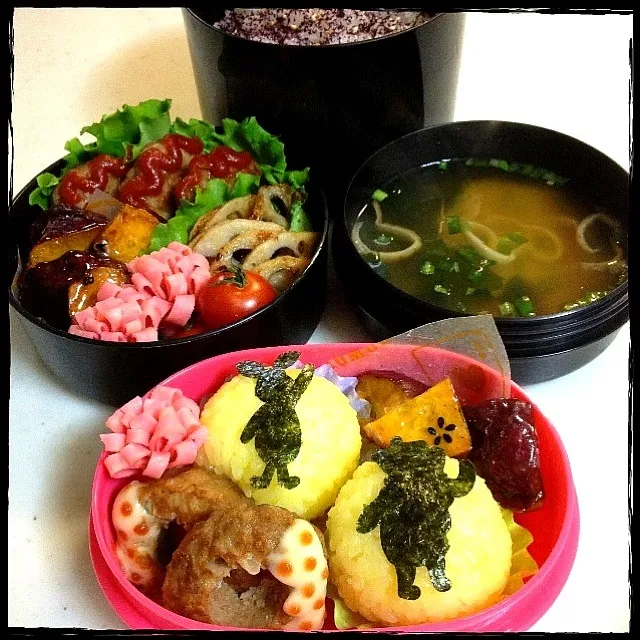 旦那サマと末っ子ᑦᑋᵃᵑ✼ のお弁当|ゆりっぺ⋆*❁さん