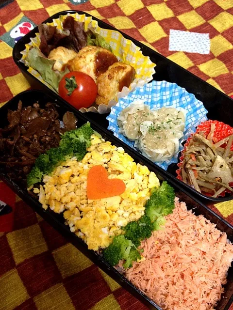 三色そぼろ風お弁当☺✨1/24（木）|さゆママさん