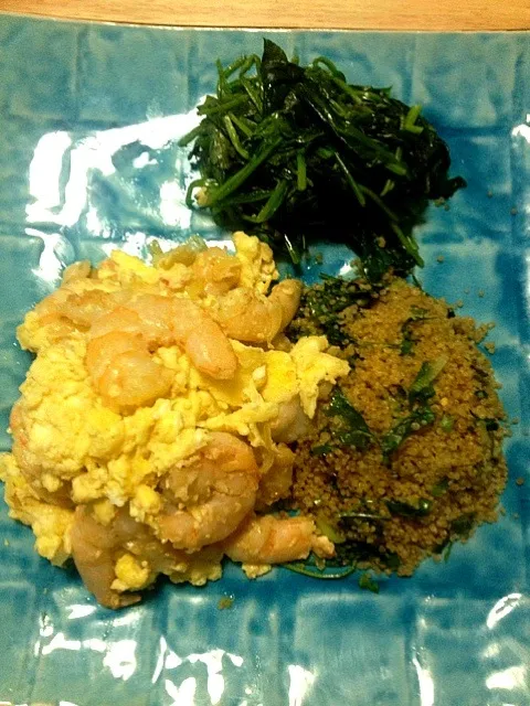 Shrimp omelet and quinoa|Gwen Hernandezさん