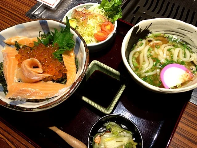 サーモンといくらの親子丼|ゆずきさん