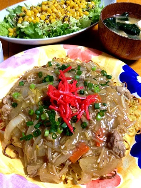 あんかけ焼きそば|カウンター嬢さん