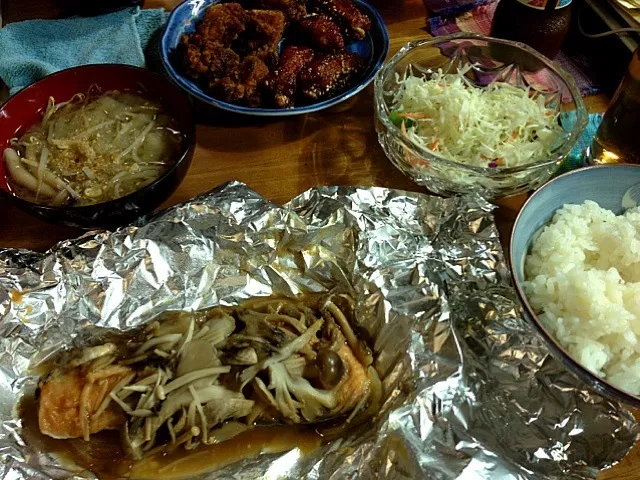 Snapdishの料理写真:鮭のホイル焼き他🍴|すかラインさん