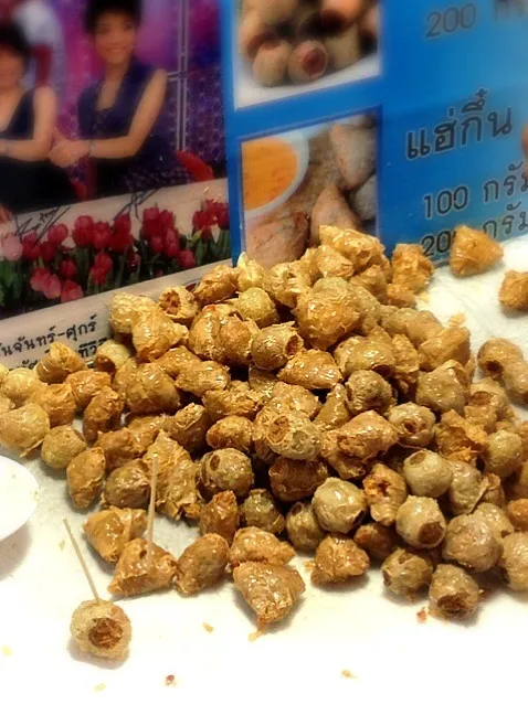 Snapdishの料理写真:หอยจ๊อปูจิ๋ว Mini Crab Balls w/ Tofu Skin|Queenさん