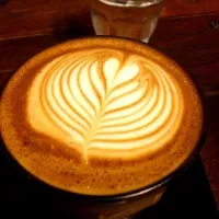 Latte art at Ristretto coffee in Chiangmai very good