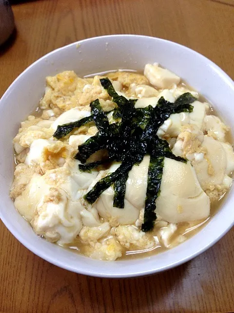 豆腐の卵とじ丼|ゆさん